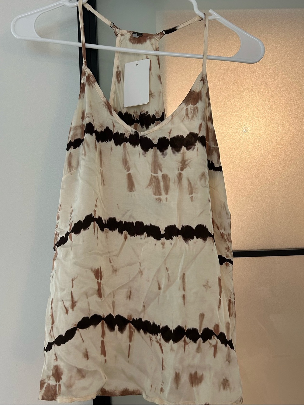 Young Fabulous Broke Mi Amor Tie-Dye Cami Tank fawn cuba wash XS